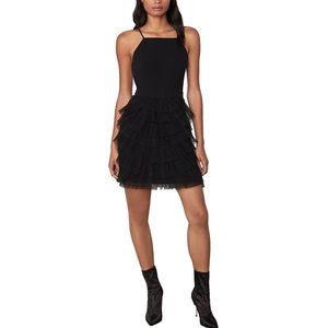 BCBGMAXAZRIA Women’s Tulle Tiered Mini Dress